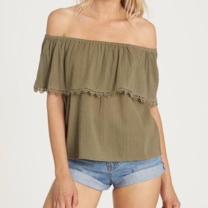 Billabong Spring Fling Off the Shoulder Top